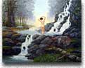 Nude woman bathing by Bill Perring. Copyright Darcy Studios